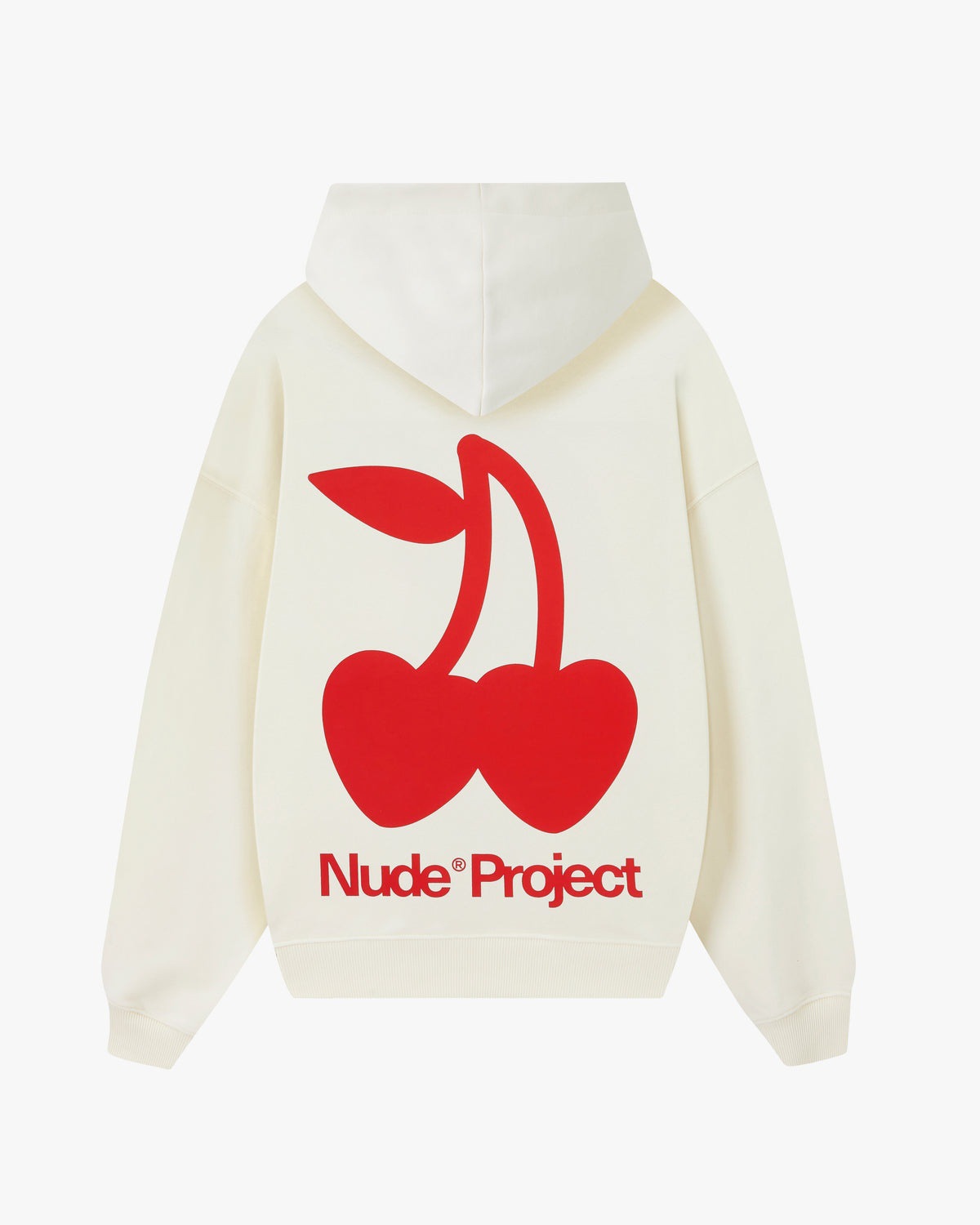 Nude Project Hoodie Cherry Graphic Cream