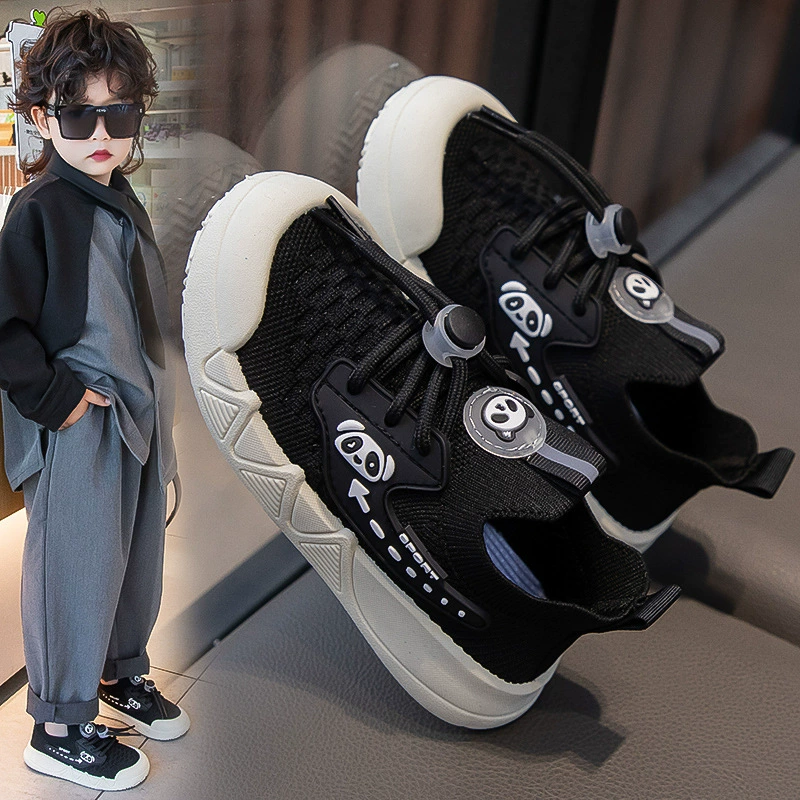 Новинка 2023 года, весенне-осенняя детская спортивная обувь без шнуровки для детского сада, повседневная обувь для мальчиков и девочек, сетчатая обувь для мальчиков