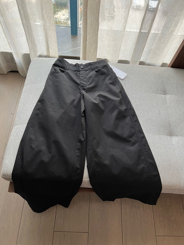 alo反光logo纯色百搭工装口袋阔腿裤长裤宽松显瘦休闲百搭拖地裤|undefined