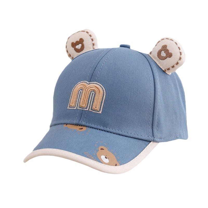 Sombreros infantiles primavera y otoño sombreros de béisbol para niños y niñas encantadores osos primavera bebé sombrero de lengua de pato sombrero de sombra