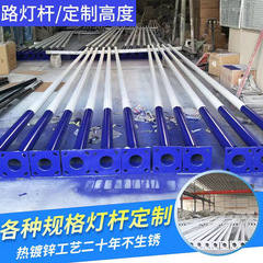 市电太阳能路灯杆厂家批发6米8米全套单双臂市政道路照明工程灯杆