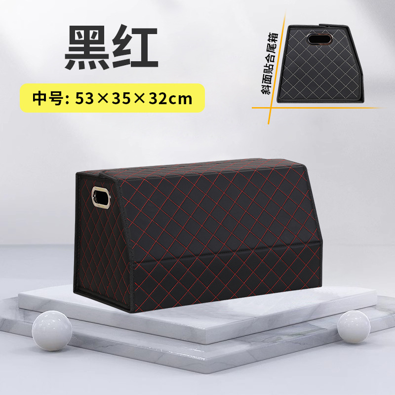 마그네틱 스타일 [블랙 레드-중형 53*35*32] 하단 플립 디자인