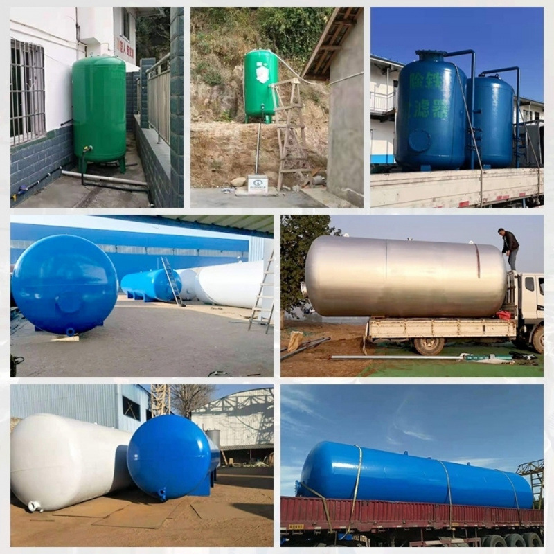 Acero al carbono esmalte tanque de presión doméstico totalmente automático sin torre suministrador de agua de planta de cultivo tanque de agua presurizado bomba de agua Otros