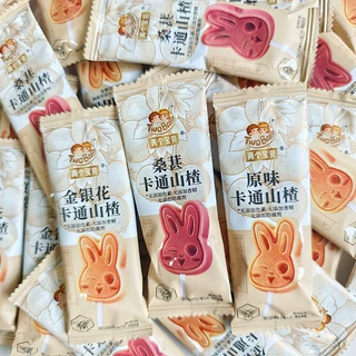 两个宝贝0添加剂小兔卡通山楂棒金银花桑葚山楂多味零食儿童蜜饯