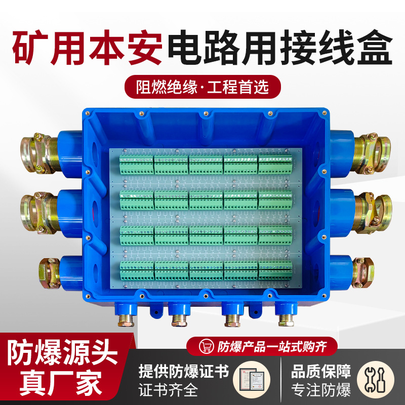 JHH-10本安电路接线盒十通100对80对50对井下防爆电缆分线盒60V