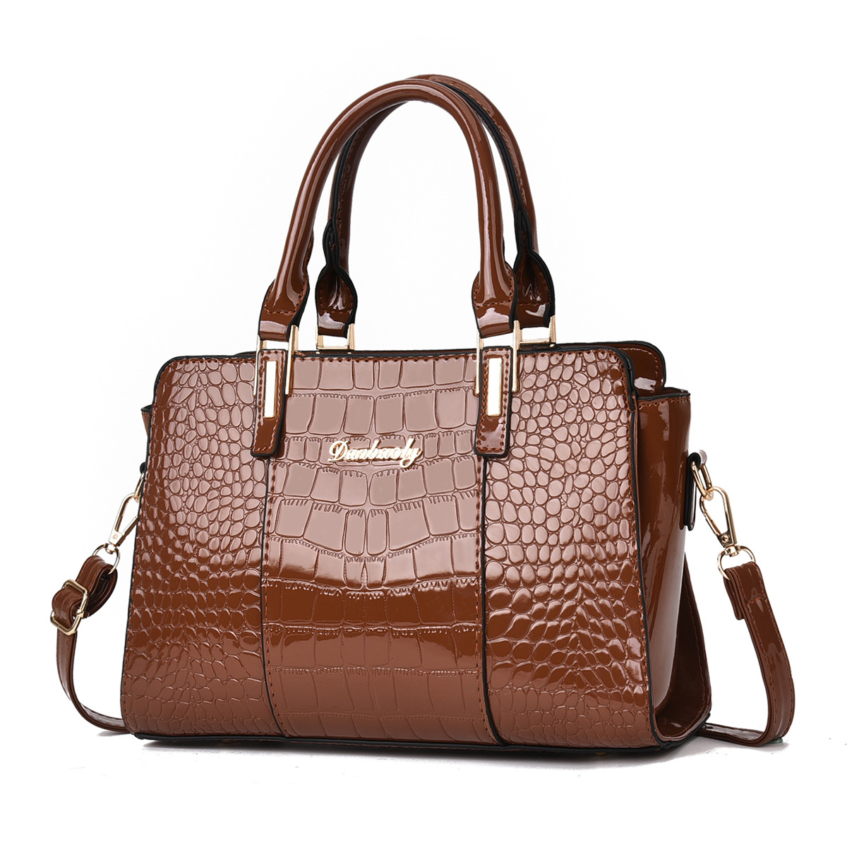 Bolso de mujer 2025 nuevo bolso de mano texturas coreanas de hombro de brazo inclinado fabricantes de moda de mujeres comercio exterior