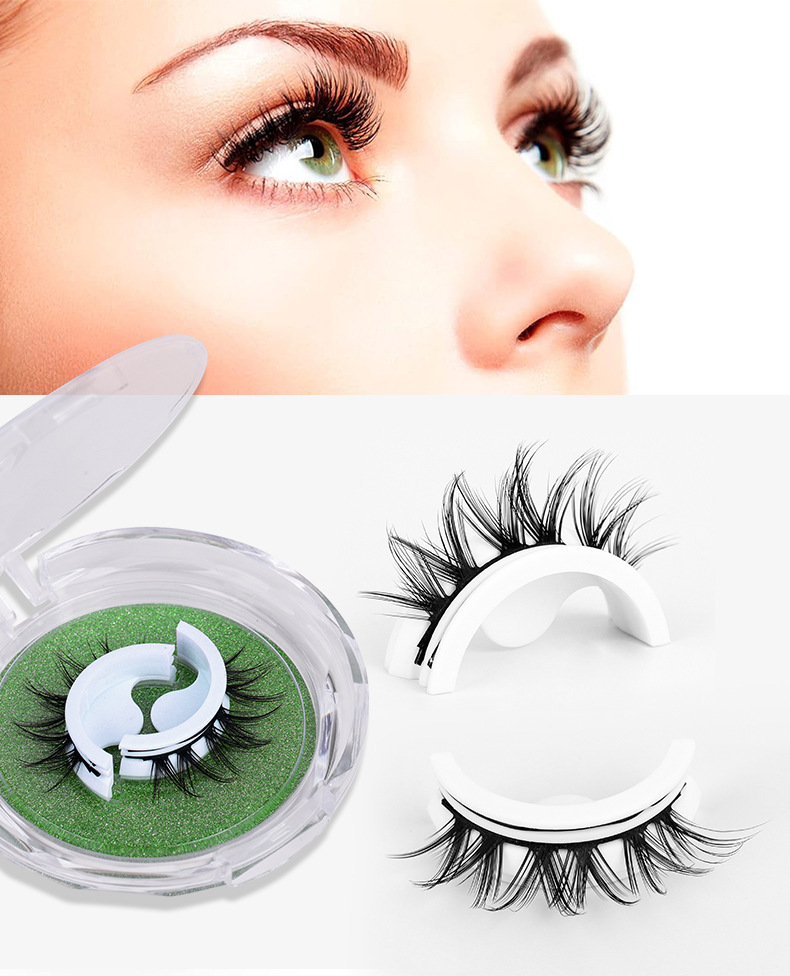 Glue-free and easy-to-remove false eyelashes, natural simulation, one-piece pair false eyelashes, reusable, temperature-sensitive self-adhesive eyelashes Application Scenario
