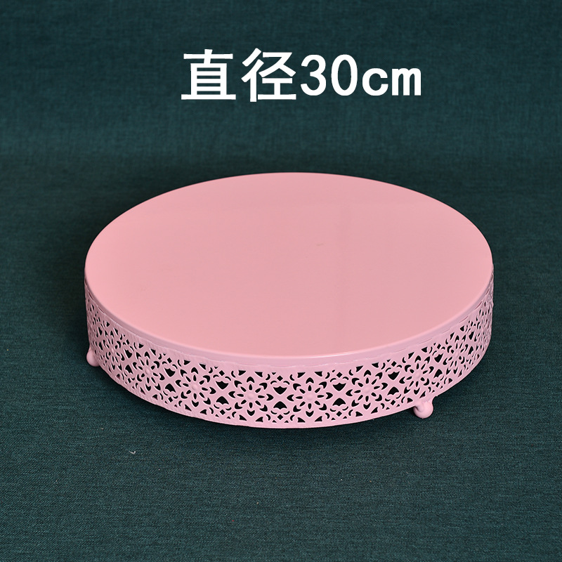 Estilo europeo creativo de oro hueco soporte de la torta accesorios de la boda decoración de la Mesa de postre tienda de postres mesa de postre plato de fruta image 7