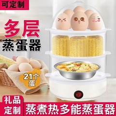スマート卵蒸し器、家庭用全自動多機能ゆで卵加工品、蒸し卵、ホットミルク電気蒸し器、カスタマイズ