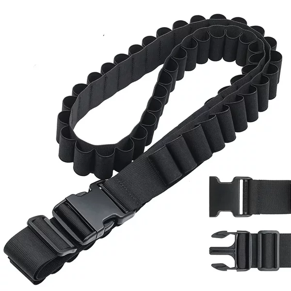 Outdoor Sports 50-Hole Shotgun Belt Tactical 12g Bullet Belt Cs Field Hunting Shooting Shotgun Storage Belt