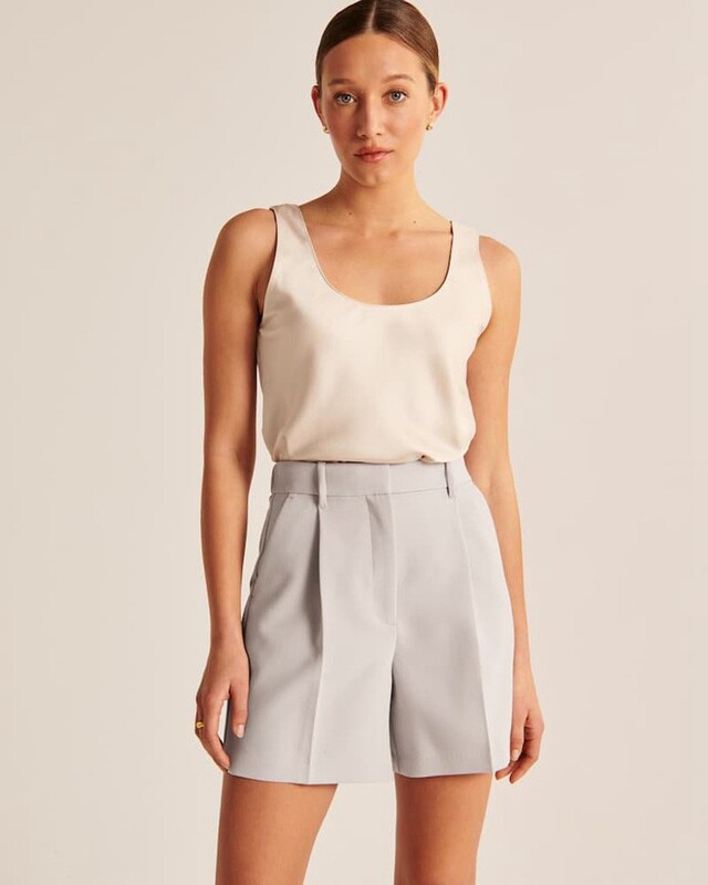 Summer 2023 European and American Amazon thin loose casual high waist straight A- line slimming shorts for women Summer 2023 European and American Amazon thin loose casual high waist straight A- line slimming shorts for women