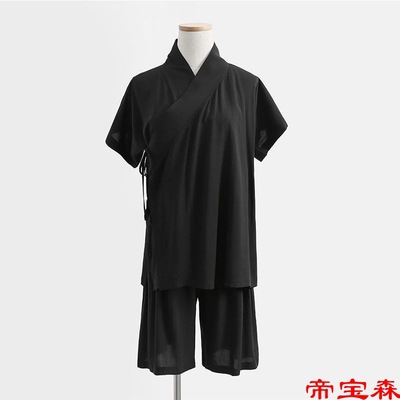 古代汉服交领明制汉服中衣中裤夏款打底女里衣内衬白色禅修服寝衣|ms