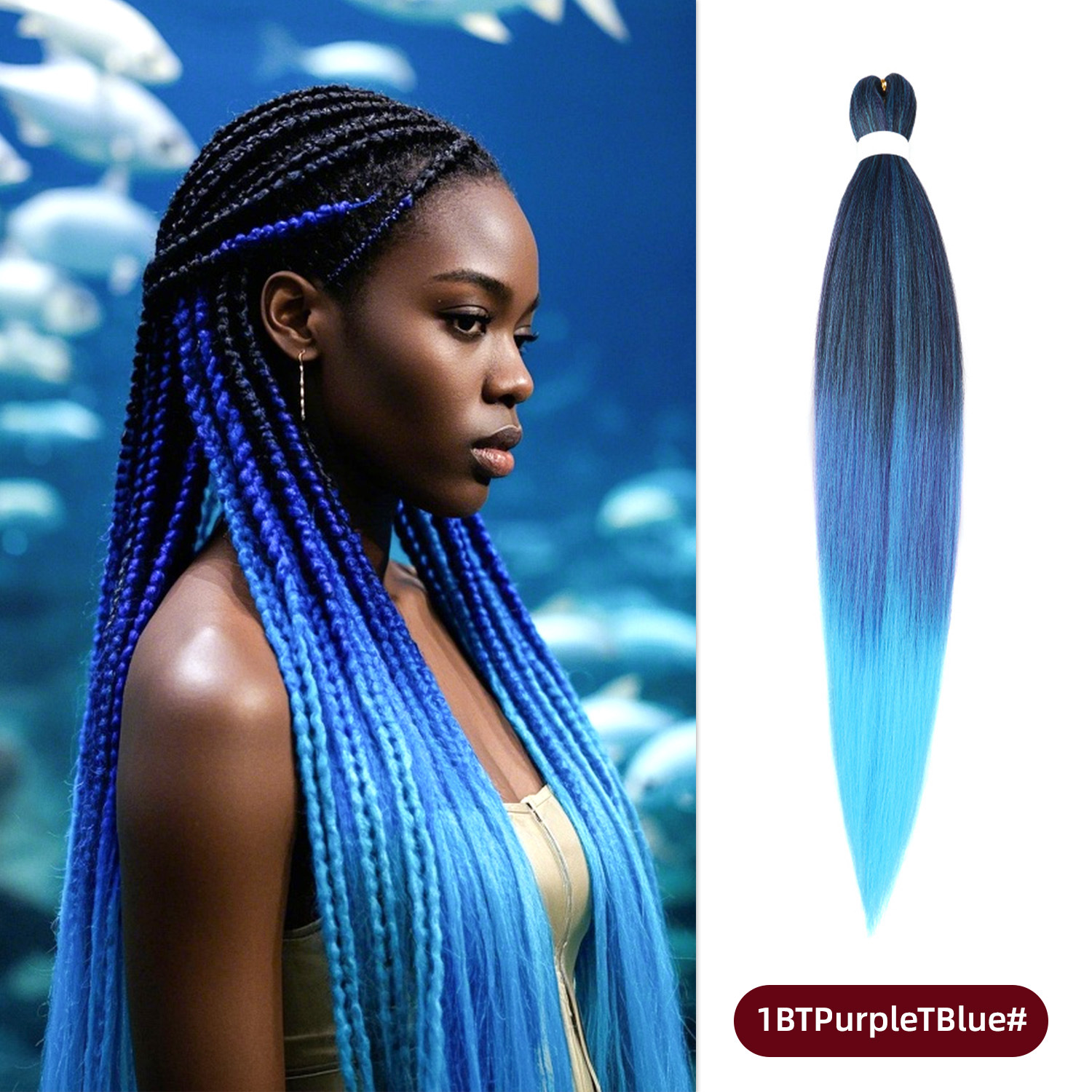 Pelucas de trenzas grandes EZ para actuaciones, populares en línea, trenzas versátiles para mujeres africanas, rastas de fibra sintética de colores al por mayor, muy vendidas en África.