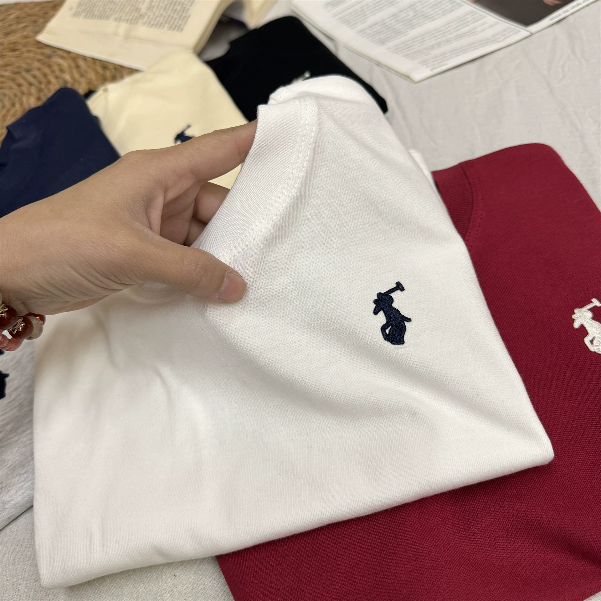 Летняя одежда для мужчин и женщин, хлопковая футболка с коротким рукавом, детский пони, с коротким рукавом, новая коллекция, оверсайз, с вышивкой, семейный стиль