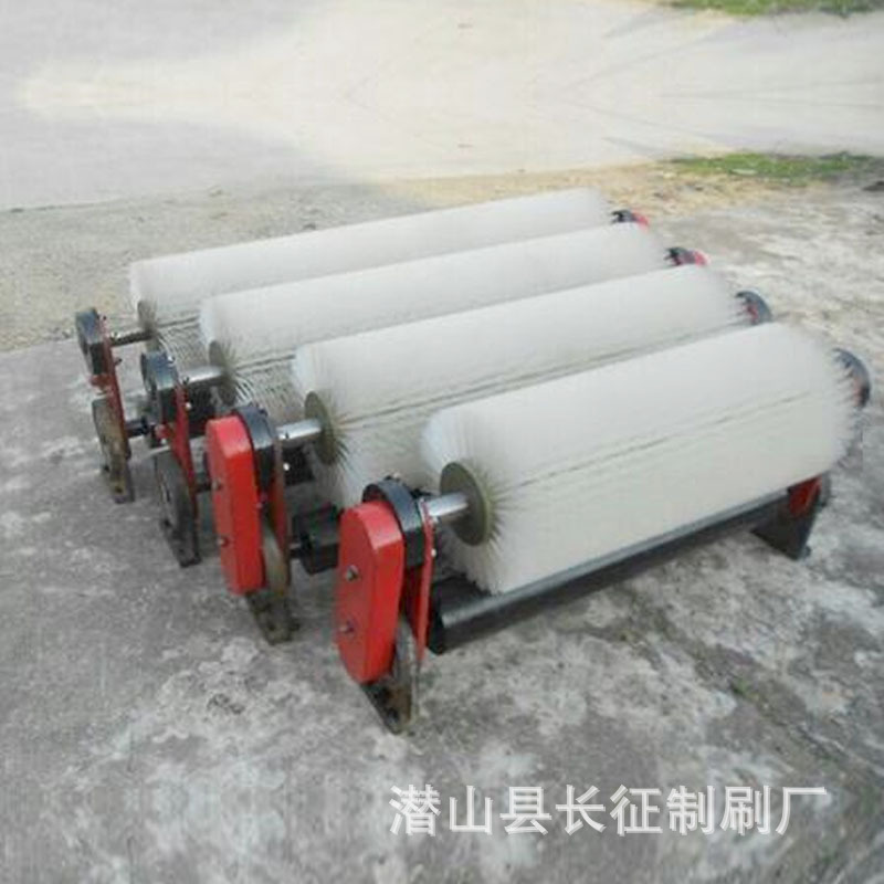 国境を越えたカスタマイズされたコンベヤベルトパッシブローラーブラシクリーナーブラシ回転ベルトブラシロールナイロンパッシブローラーブラシ|undefined