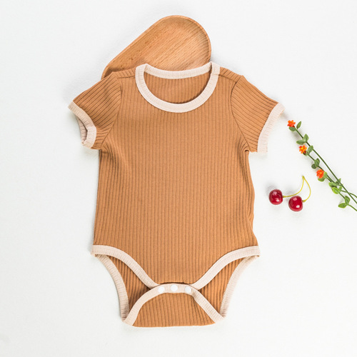 Factory direct sales baby bag fart clothes summer new triangle harem style cute solid color baby clothes wholesale