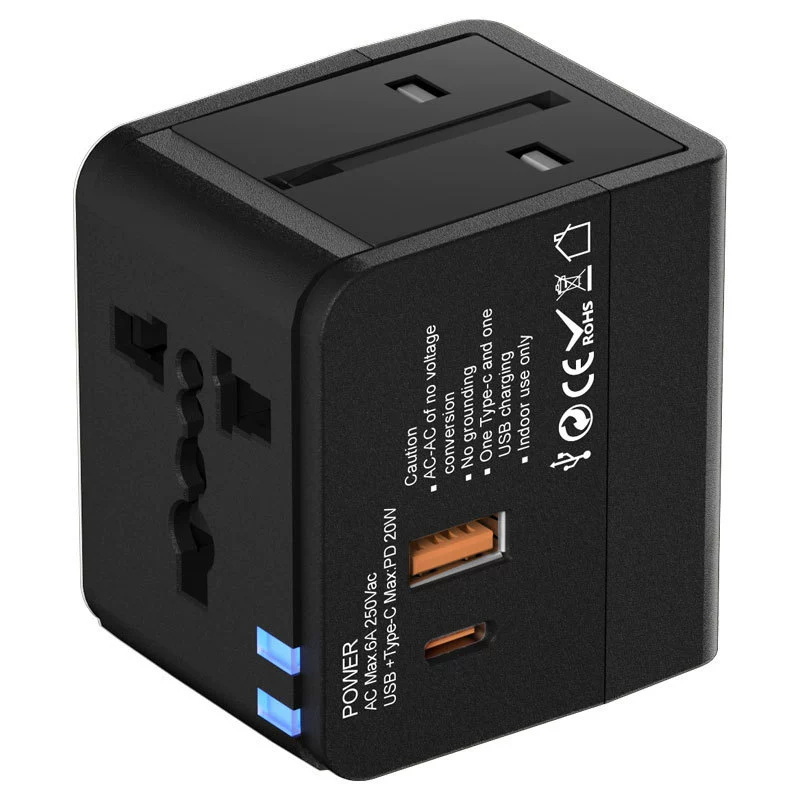 PD20W charging conversion plug multi -country travel plug global conversion socket wireless European rules and regulations conversion