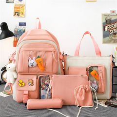 Lighweight Cute Summer School Backpack for Girls, Suitable for Students in Grades 3 to 6, Large Capacity Children's Dual Shoulder Bag