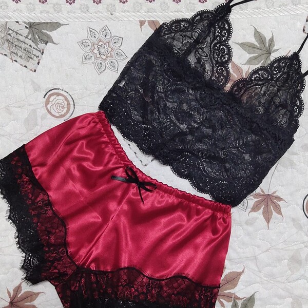 lace split underwear