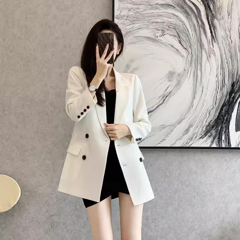 Black autumn classic suit jacket