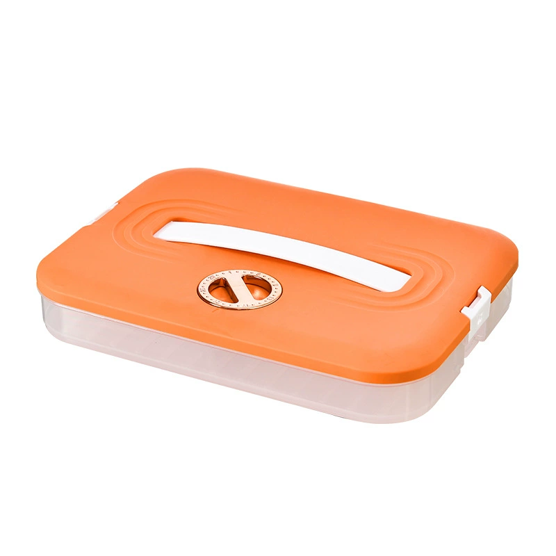 Dumpling Storage Box Household, Multi-Layer Refrigerator & Freezer Container, 1–4 Layers, Large