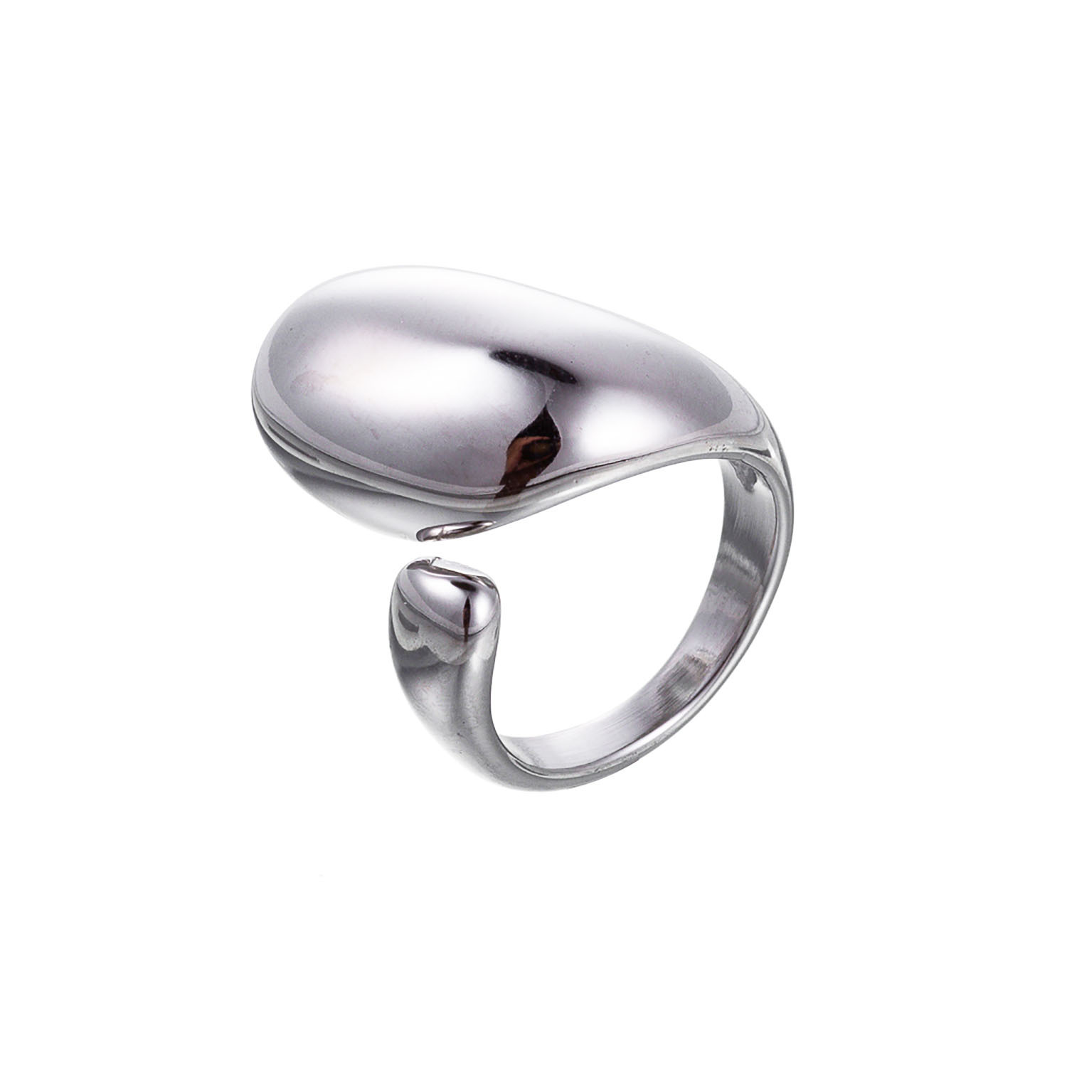 1 Piece Quantity Simple Style Classic Style Solid Color Titanium Steel Plating Women's Rings