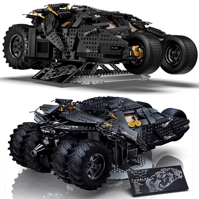 Lego, batmobile, constructor, combat vehicle, minifigure, Batman