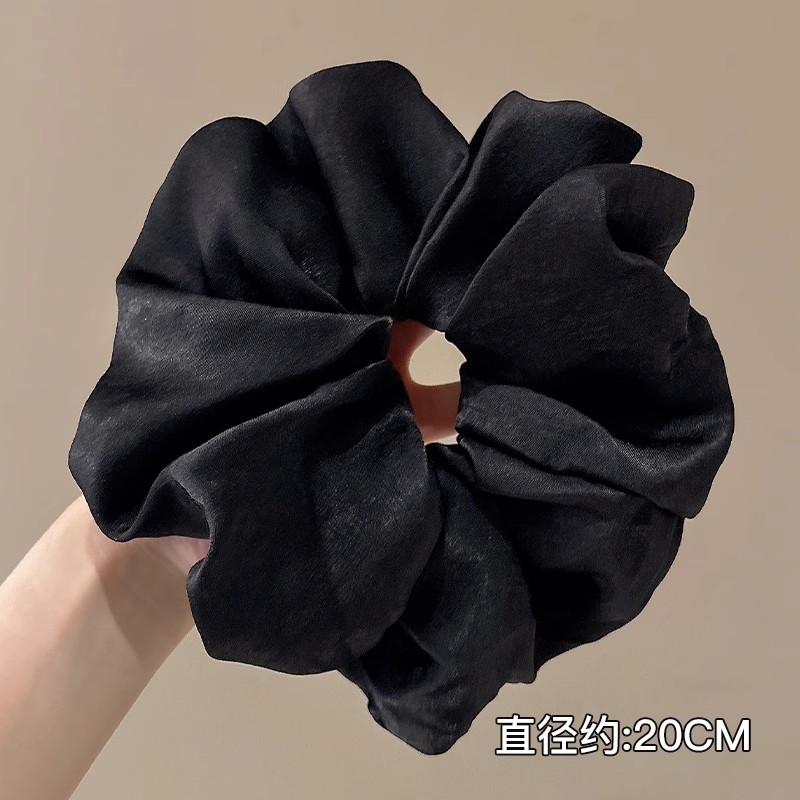 Perlas de terciopelo de alta sensación, anillo de cabello de intestino grande, temperamento femenino elegante, cuerda de cabello de cola de caballo baja, cuerda de cabello de alta elasticidad no dañada
