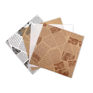 Thickened Fried Snacks Bread Barbecue Tray Paper Pad Baking Pad Paper Household English Newspaper Oil-proof Paper Kitchen