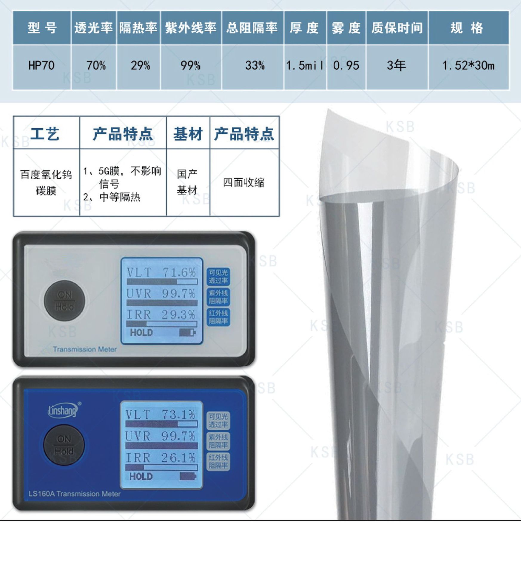 Carbon film four-sided shrink car film wholesale car insulation glass film sunscreen glass film car solar film wholesale