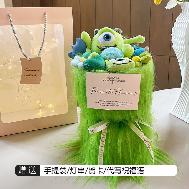 Regalo de Cumpleaños para el Día del Maestro, Temporada de Regreso a Clases, Ramo de Muñecas, Peluche de Kirby Strawberry Bear Kuromi Sanrio