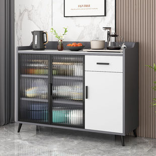Light Luxury Sideboard Household Cabinet Kitchen Thickened Household Cabinet Living Room Home Tea Cabinet Multifunctional Storage Cabinet