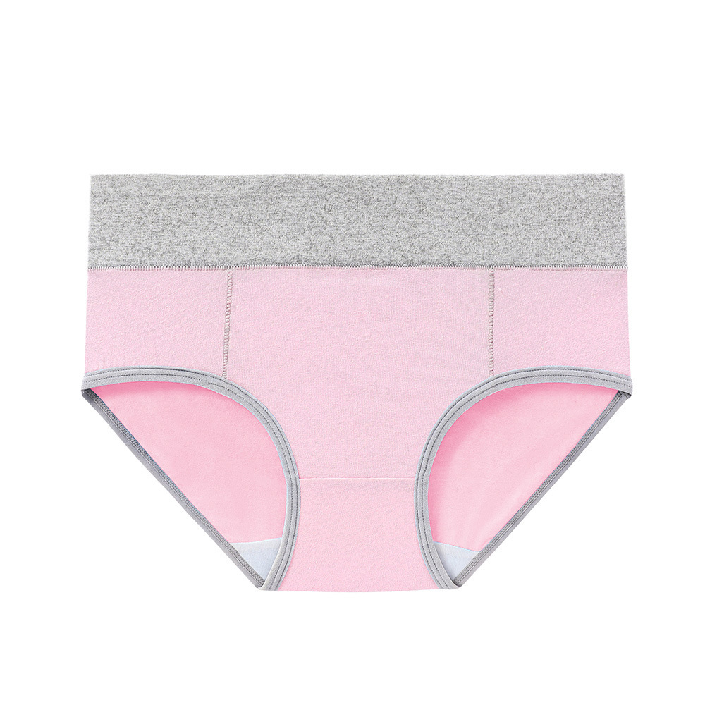 Color Block High Waist Briefs Panties display picture 8