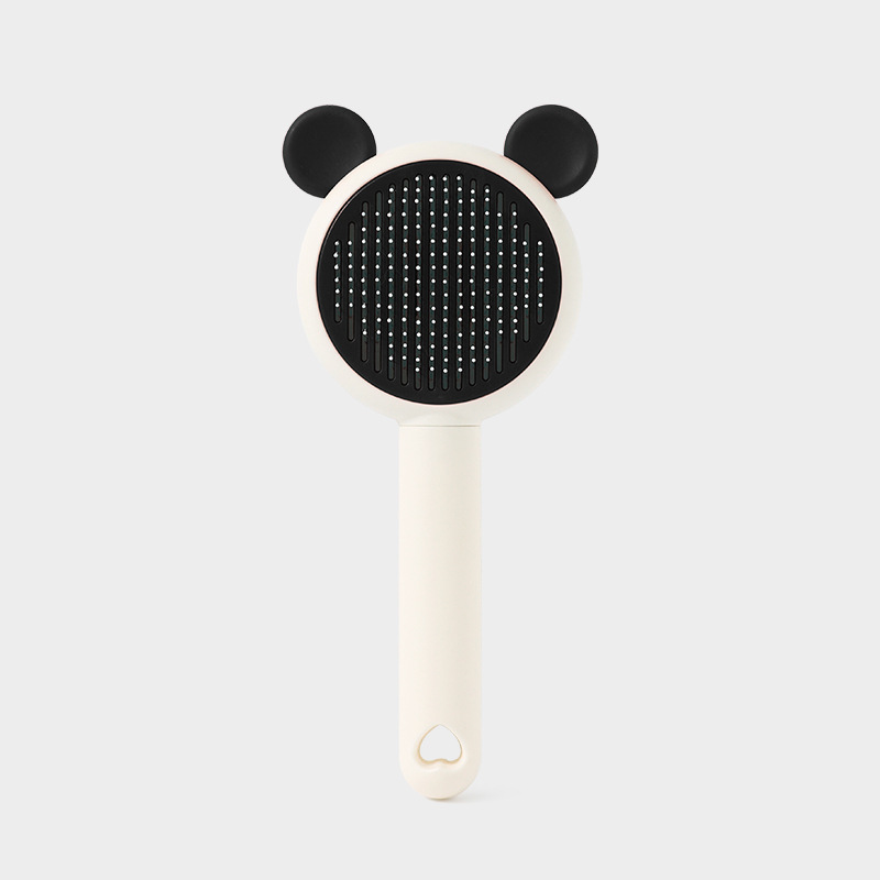 Peines para gatos lindos peines de depilación para eliminar el pelo flotante depilación limpiador de un botón de depilación de perros peines de agujas para mascotas