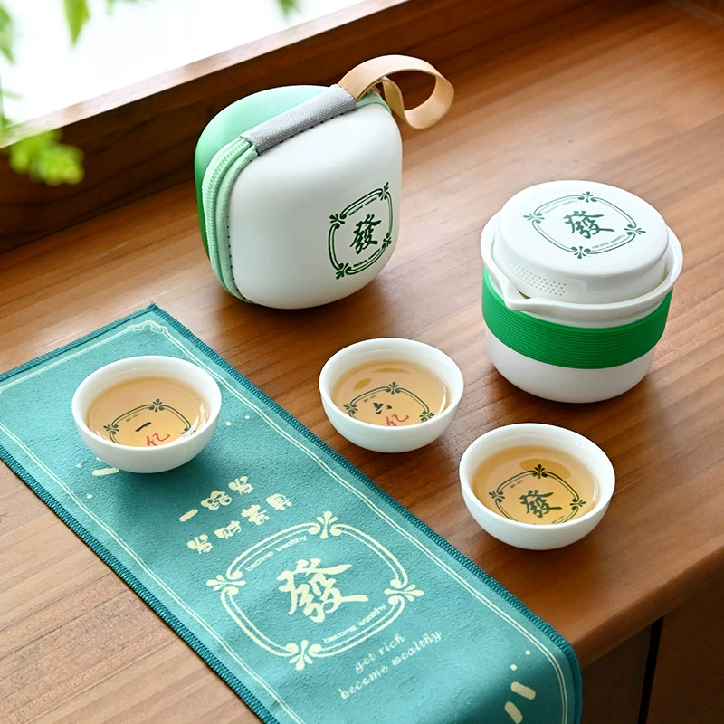 «Один путь, чтобы разбогатеть» Культурно-творческий чайный набор для путешествий