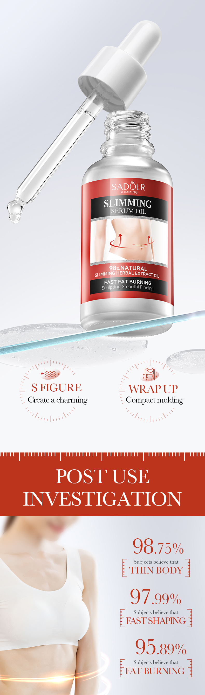 SADOER All English Shaping essence Körpermassagecreme Formend, glättend, straffend, leicht und fettverbrennend,_voghion.com