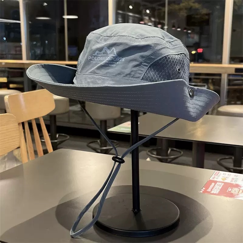 人気のアウトドアレトロフィッシャーマンハット、夏のハイキング、釣り、日焼け止めサンハット、登山、ウエスタンサンシェードカウボーイハット|undefined