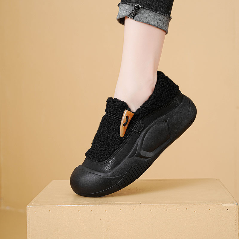 Warm high sneakers platform, Korean style