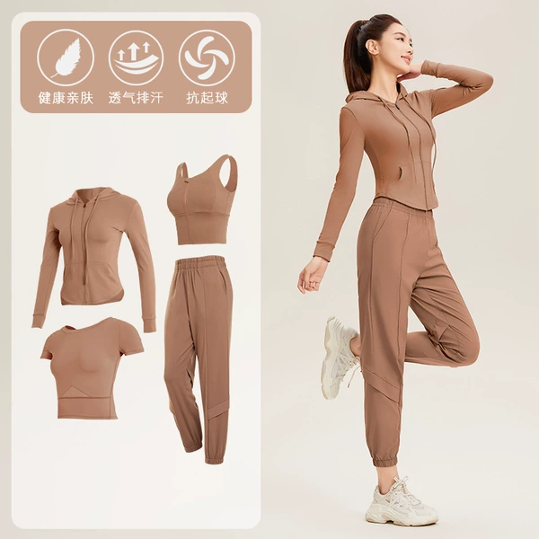 Chestnut set, with short sleeve, 4 piece set