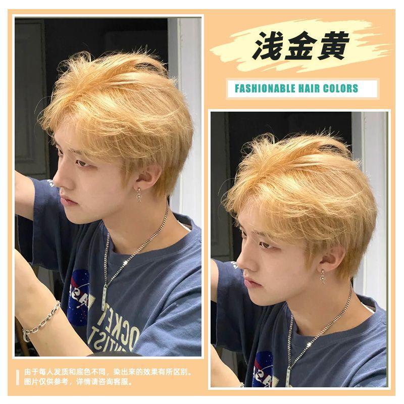 Golden platinum yellow hair dye, wide color palette, do-it-yourself coloring 2