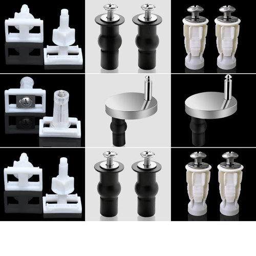 Bathroom toilet lid hardware fixing bolt clip screw toilet seat cover expansion screw cover parts universal accessories