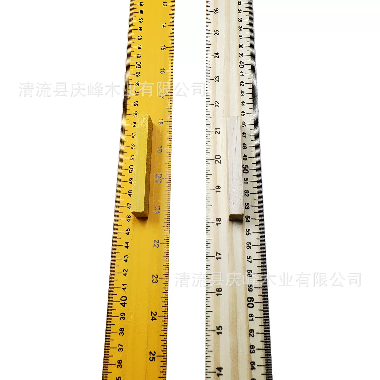 教学长木尺_教具木尺_1m黄漆木尺