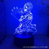 Night light, black touch Jujutsu Kaisen, LED table lamp, lantern for bed, 3D, remote control, 16 colors, Birthday gift