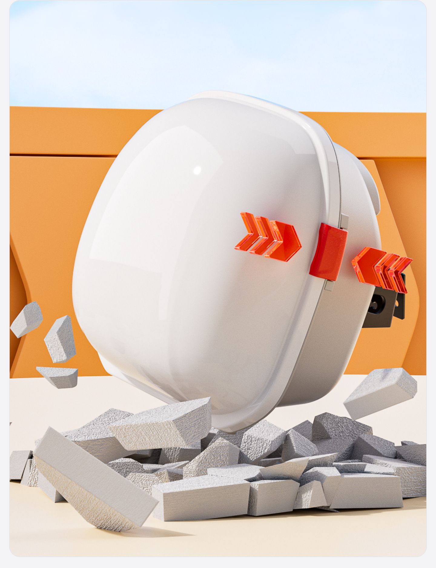 New model electric vehicle trunk, universal electric scooter rear backrest tail box, UFO-shaped storage, thickened electric scooter trunk