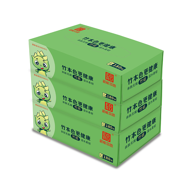 Shaoneng True Color 18 paquetes grandes de papel de pulpa de bambú, papel de dibujo, papel de tejido facial, papel higiénico, papel para el hogar, caja completa de servilletas