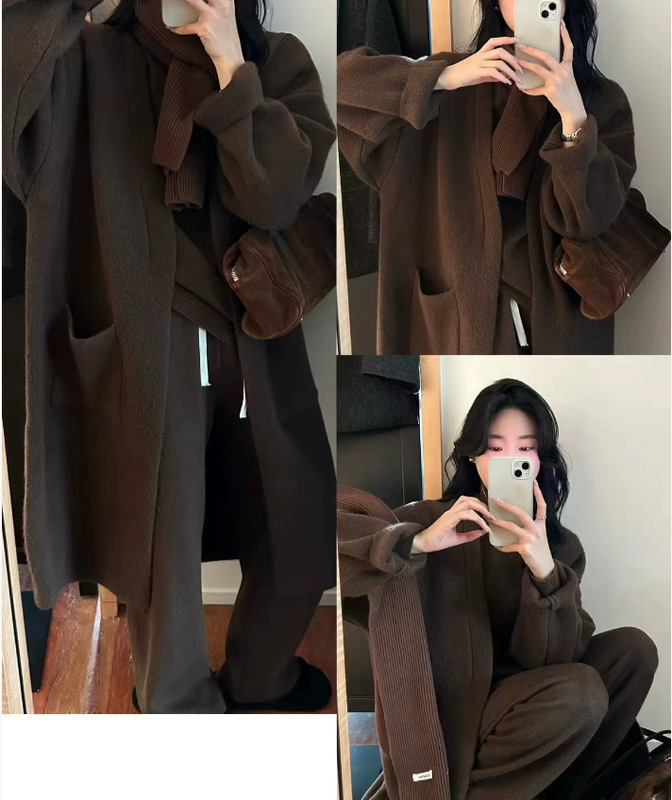 PH52828大爱美依缘2025秋冬新款慵懒风长款外套高级感宽松显瘦女|undefined