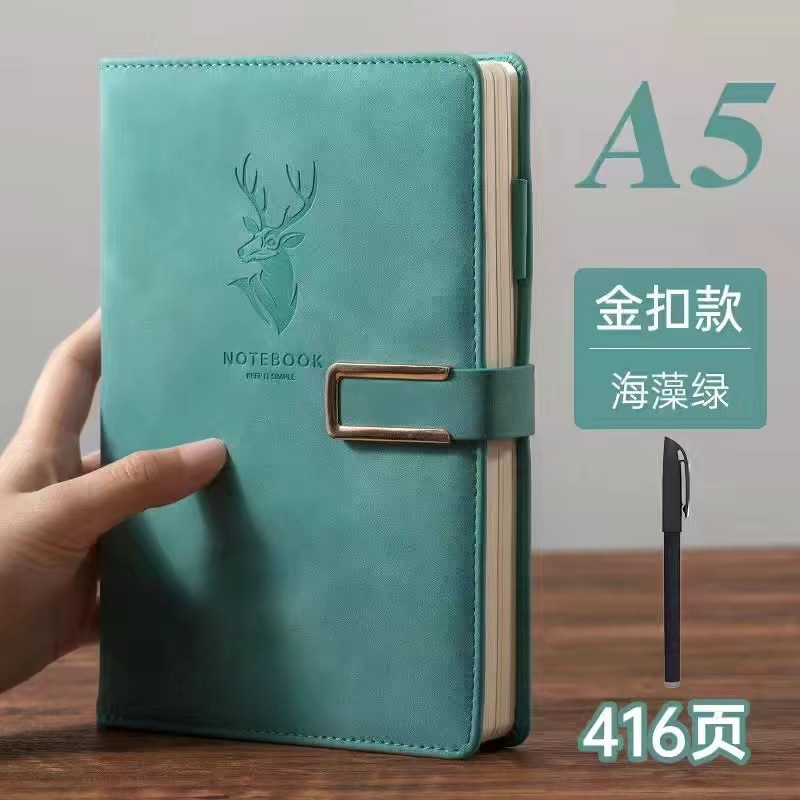 A5ノート超厚手手帳ソフト皮面シンプル大学生日記帳ビジネス業務会議本|undefined