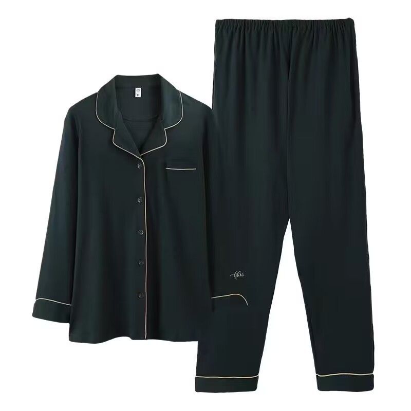 2023 nuevos pijamas de las mujeres primavera y otoño Algodón puro manga larga más tamaño vestir prendas exteriores desgaste del hogar traje