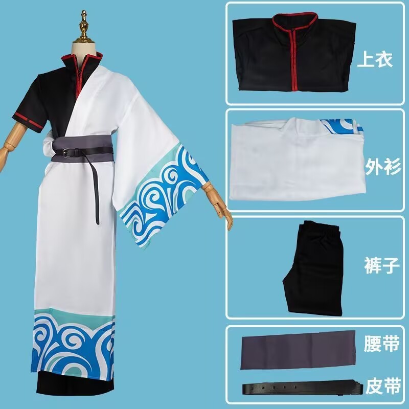 銀魂坂田銀時 cos 銀桑ア銀コスプレコスプレコミコンハロウィンコスプレ衣装|undefined