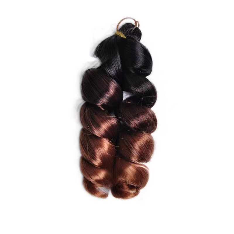 Fábrica directa de 12 pulgadas French Loose Curl Crochet Hair nuevo estilo de cabello de crochet africano